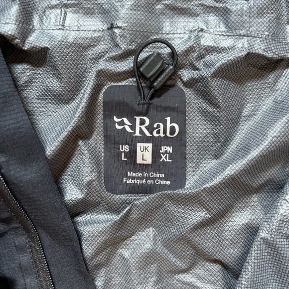 Rab Pertex Ultralight Running/Hiking Rain Jacket L Black - Picture 4 of 5